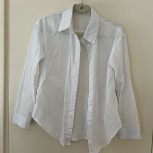 Classic White Button-Up Shirt